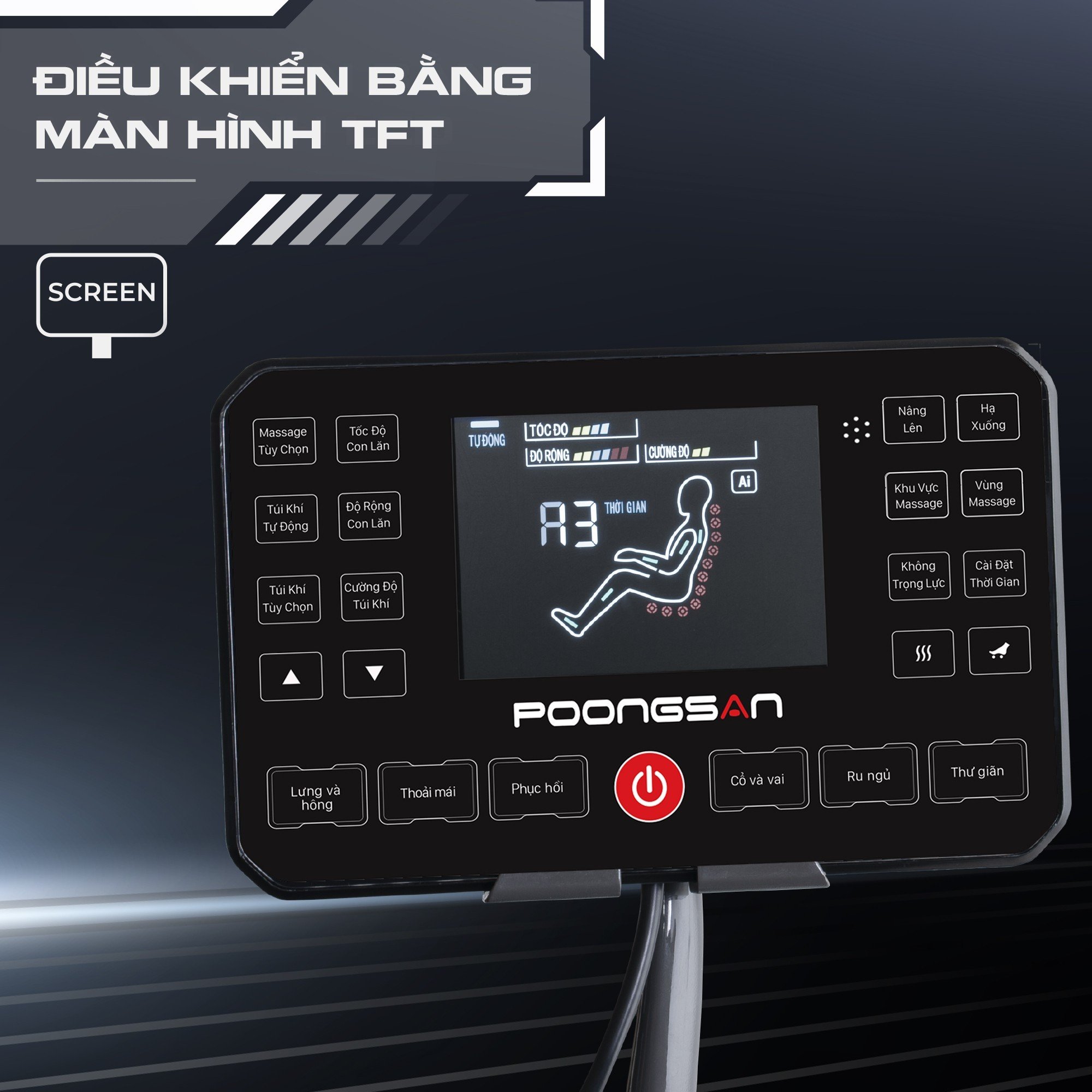 Các tính năng điều khiển khác nhau đều được tích hợp trên MCP 130